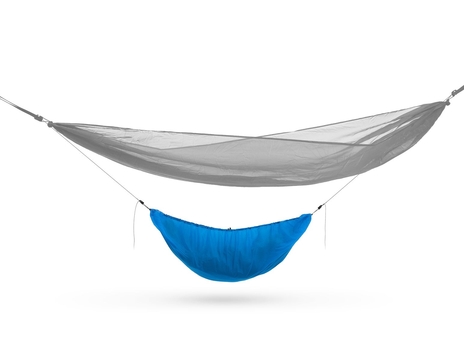 エアーハンモック オレンジ S字型デザイン。 ハンモック