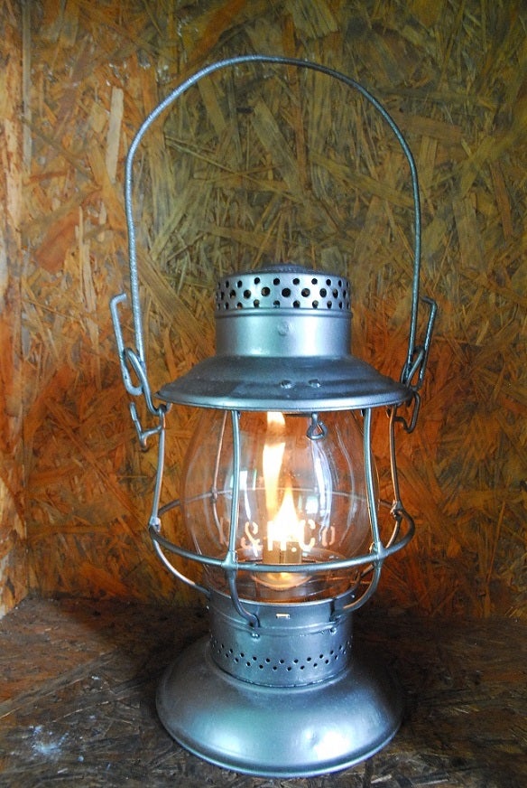 ADLAKE RELIABLE　GTRR ベルボトム CLEAR GLOBE 1920s Adlake Reliable Bellbottom Railroad Lantern - Etsy